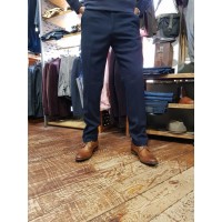 Marc Darcy Trousers JD4 - Navy Flat Front Trousers 