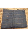 Marc Darcy 'Jenson' - Navy & Tan Check Trousers