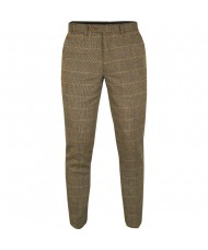 Marc Darcy 'Ted' - Tan Tweed Check Trousers