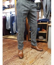 Marc Darcy 'Scott' Grey Tweed Check Trousers