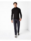 Remus Uomo Slim Fit Merino Wool-Blend Turtle Neck Sweater In Black 3_53889_00