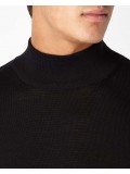 Remus Uomo Slim Fit Merino Wool-Blend Turtle Neck Sweater In Black 3_53889_00