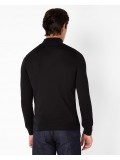 Remus Uomo Slim Fit Merino Wool-Blend Turtle Neck Sweater In Black 3_53889_00